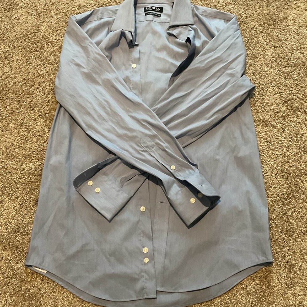 Men’s Ralph Lauren Light Blue Button-Up Shirt